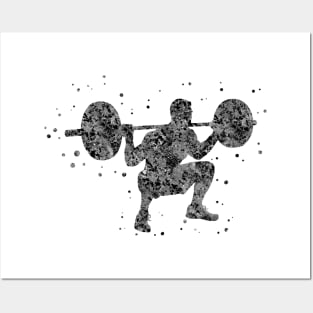 Male deadlift pick Posters and Art